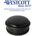 Westcott E-19002 00 Stainless Steel Door Stop, Round Door Stopper with 1.2 kg Weight, Door-Saving Rubber Ring, Extra Non-Slip Underside, Diameter 10 cm, Height 4 cm, Stable when Pulled