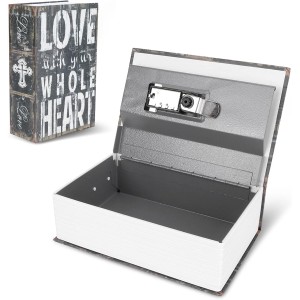 Storage Book Safe Storage Box, Book Safe Box, Money Box with Keys Dictionary Hidden Cash Money Box for Jewellery, Money and Cash, Hollow with Hidden Compartment and Combination Lock