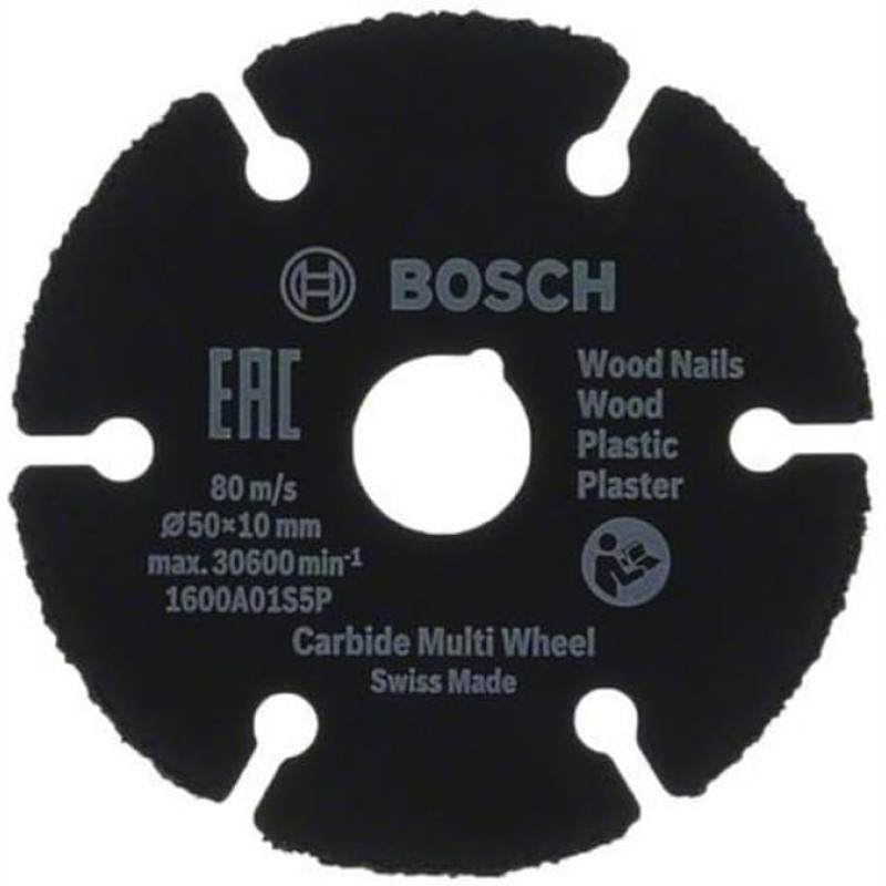 Bosch Accessories Carbide Multi Wheel Cutting Disc (for Multi Material, Diameter 50 mm, Accessories Bosch EasyCut & Grind)