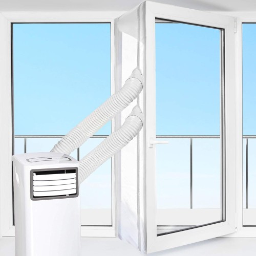 HOOMEE Door and Window Seal for Mobile Air Conditioners, Tumble Dryers, Exhaust Dryer, Air Stop for Attaching to Wing Windows and Balcony Doors, 600 cm
