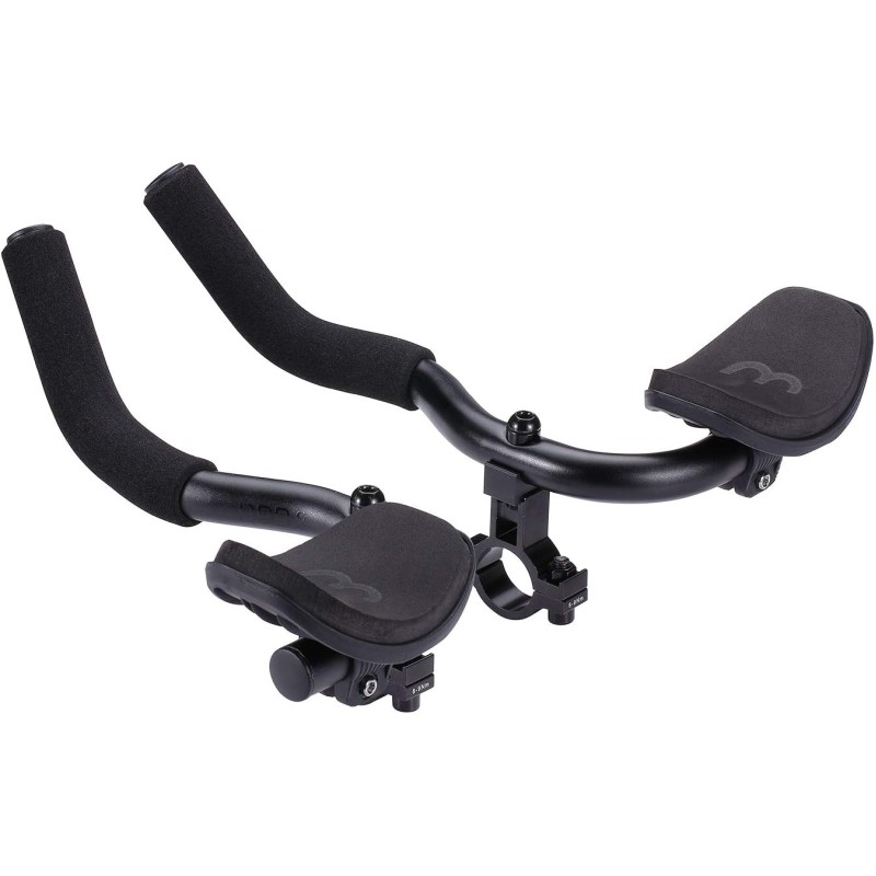 BBB Cycling AeroComfort Bicycle Handlebar Aerodynamics Aluminium Bicycle Handlebar Attachment 35 mm Height Armrest for Road Bikes Triathlon Handlebar Support Non-Slip Bicycle Grips BHB-59