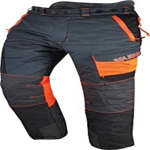 Solidur COPA7MRE - Comfy Typ A Klasse 1 Kettensägenhose - Für kürzere Beine - (-7Cm) - Außergewöhnlicher Komfort und Schutz - Größe 4XL - Rot