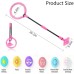 Q-WOOFF Children's Flashing Jump Ring, Sports Jumping Ball, Foldable Flash Jumping Ball, Suitable for Skill Games for Children or Adults, Exercise (Pink) (L)