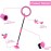 Q-WOOFF Children's Flashing Jump Ring, Sports Jumping Ball, Foldable Flash Jumping Ball, Suitable for Skill Games for Children or Adults, Exercise (Pink) (L)