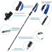Anykuu Hiking Poles / Trekking Poles, Foldable Nordic Walking Poles, Telescopic, Adjustable Lightweight 37 ~-135 cm for Mountaineering / Hiking with Carry Bag and EVA Foam Handle, Aluminium Alloy Folding Rod, blue