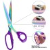 CCR Dressmaking Scissors, Fabric Scissors, Multi-Purpose Heavy Duty Sewing Scissors Made of Titanium-Coated Stainless Steel, Sewing Fabric Scissors, Leather Dressmaking Scissors, Professional Craft,