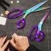 CCR Dressmaking Scissors, Fabric Scissors, Multi-Purpose Heavy Duty Sewing Scissors Made of Titanium-Coated Stainless Steel, Sewing Fabric Scissors, Leather Dressmaking Scissors, Professional Craft,
