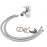 TEMPO DI SALDI Single Lever Tap with Brass Hoses with Moving Head for Bidet Basin