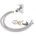 TEMPO DI SALDI Single Lever Tap with Brass Hoses with Moving Head for Bidet Basin