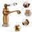 Antique Bathroom Sink Mixer Tap Antique Brass Ceramic Basin Mixer Tap Single Lever Mixer Tap Retro Classic Mixer Tap Cold/Hot Water Tap