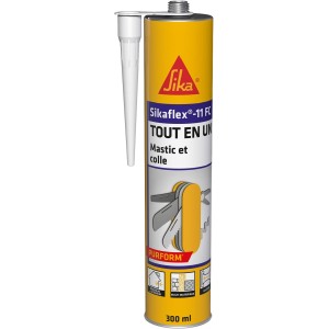 SIKA - Многофункционален уплътнител и лепило - Sikaflex 11 FC Purform White - Всичко в едно - Мултимедийно - За вътрешна и външна употреба - Идеално за DIY проекти - Бързо втвърдяване - 300 мл