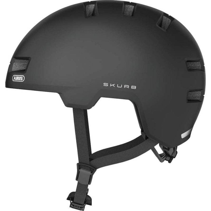 ABUS Skurb City Helmet - здрава велосипедна каска за ежедневна употреба, скейтборд, BMX или лонгборд
