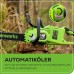 Greenworks 48 V (24 V x 2) Battery Chainsaw with Brushless Motor, 35 cm Blade Length, 20 m/s Chain Speed, Car Oiler with Two 4Ah Batteries and Double Charger, GD24X2CS36K4X