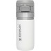 Stanley Quick Flip Water Bottle, Stainless Steel, 0.47 L, Keeps Drinks Cold for 7+ Hours, BPA-Free, Dishwasher-Safe, Push Button Lid, Leak-Proof Thermos Flask, Polar (White)