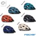 Fischer Adult Bicycle Helmet, Cycling Helmet, City Helmet, Urban Plus, S/M or L/XL, with Integrated LED Rear Light
