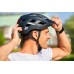Fischer Adult Bicycle Helmet, Cycling Helmet, City Helmet, Urban Plus, S/M or L/XL, with Integrated LED Rear Light