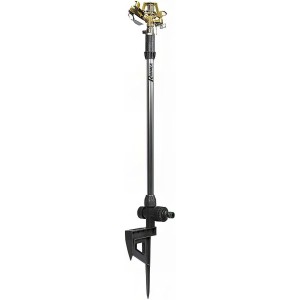 Ribimex Pra/AB.1414 Metal Aspersore on Slatted Base 55 cm Brass / Silver