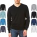Castle Point Mens 100% Cotton Crew Neck V Neck Sweater