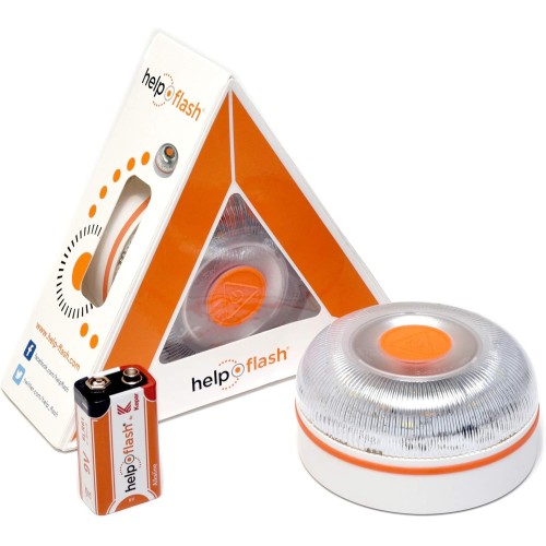 HELP FLASH AUTONOMES V2 2021 V16 Emergency Light and Torch DGT Approved V16 with Magnetic Base Auto Activation