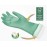 Spontex Daily Care Household Gloves Made from 100% FSC Certified Latex with Recycled Cotton Lining for All Cleaning and Maintenance Tasks, 1 Pair, Size M (7-7.5)