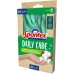 Spontex Daily Care Household Gloves Made from 100% FSC Certified Latex with Recycled Cotton Lining for All Cleaning and Maintenance Tasks, 1 Pair, Size M (7-7.5)