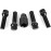 OMP Speed Set of 4 Anti-Theft Screws Rims M14 x 1.5 with Thread Length 40 mm Tapered Shape Black