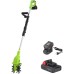BAKAJI Garden Hoe with Lithium Battery 20V 4000mAh Electric Motor Hoe 2 Blades 15cm Working Width 10cm Speed 250RPM Ergonomic Handle Garden Growing