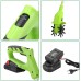 BAKAJI Garden Hoe with Lithium Battery 20V 4000mAh Electric Motor Hoe 2 Blades 15cm Working Width 10cm Speed 250RPM Ergonomic Handle Garden Growing