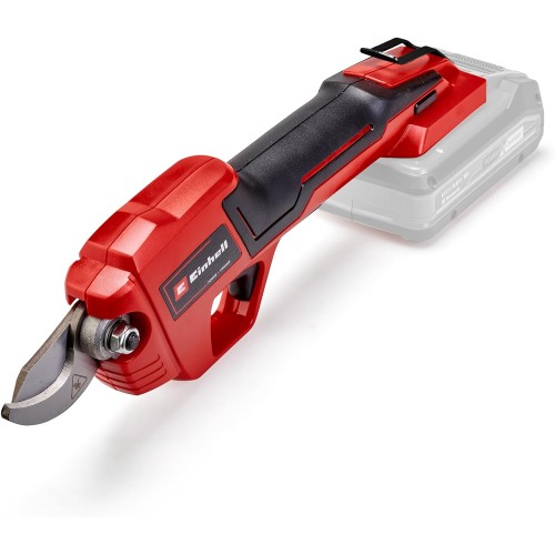 Einhell GE-LS 18 Li-Solo Power X-Change акумулаторни ножици за подрязване, 18 V Li-Ion, дебелина на клоните до 28 mm, остриета с байпас, предпазен прекъсвач и мека ръкохватка (батерия и зарядно устройство не са включени)