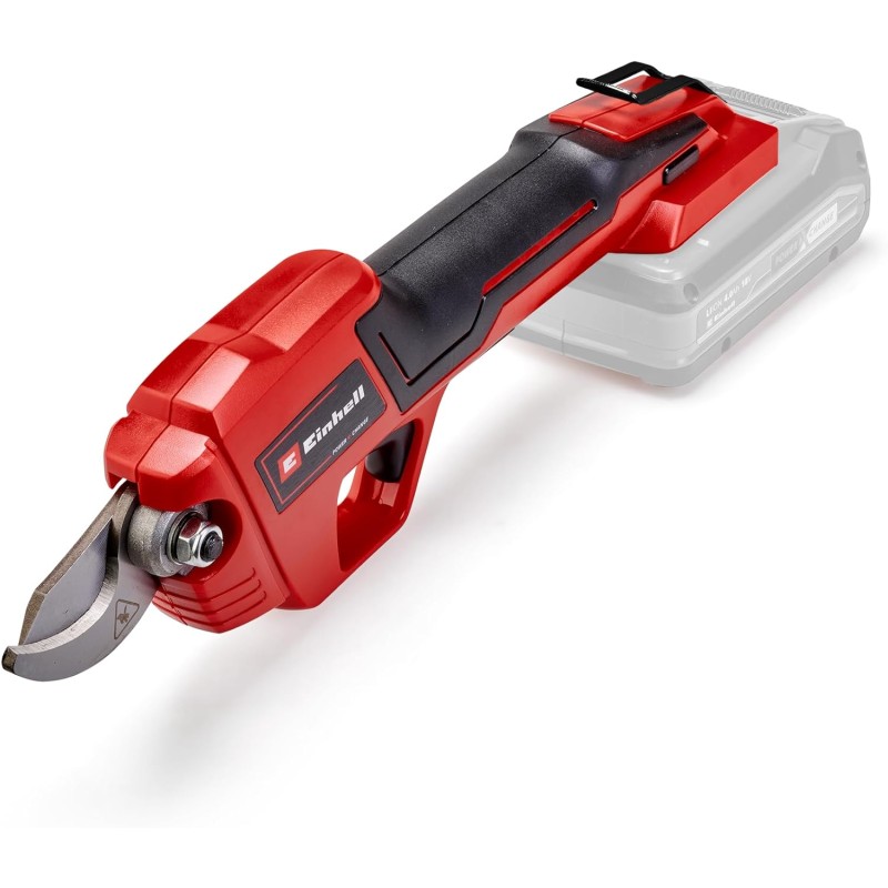 Einhell GE-LS 18 Li-Solo Power X-Change акумулаторни ножици за подрязване, 18 V Li-Ion, дебелина на клоните до 28 mm, остриета с байпас, предпазен прекъсвач и мека ръкохватка (батерия и зарядно устройство не са включени)