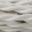 Amarcords - Textile cable for lamps, white, braided, silk, 10 m, with 2 conductors 2 x 0.75 mm - fabric cable covered with coloured vintage fabric for chandeliers, wall lamps and lampshades
