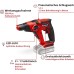 Einhell Cordless hammer drill TE-HD 18/12 Li - Solo Power X-Change (2+1 functions: Drilling/hammer drilling/screwing thanks to bit adapter included, 1.3 joules, SDS+, 12 mm in concrete)
