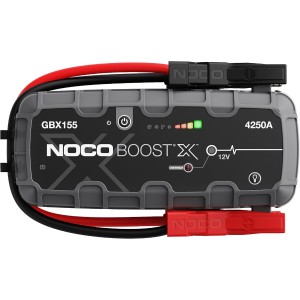 NOCO Boost X GBX155: 4250A UltraSafe Jump Starter Power Bank - 12V литиева стартова батерия и кабел за стартиране - преносим бустер за бензинови двигатели до 10,0 л и дизелови до 8,0 л