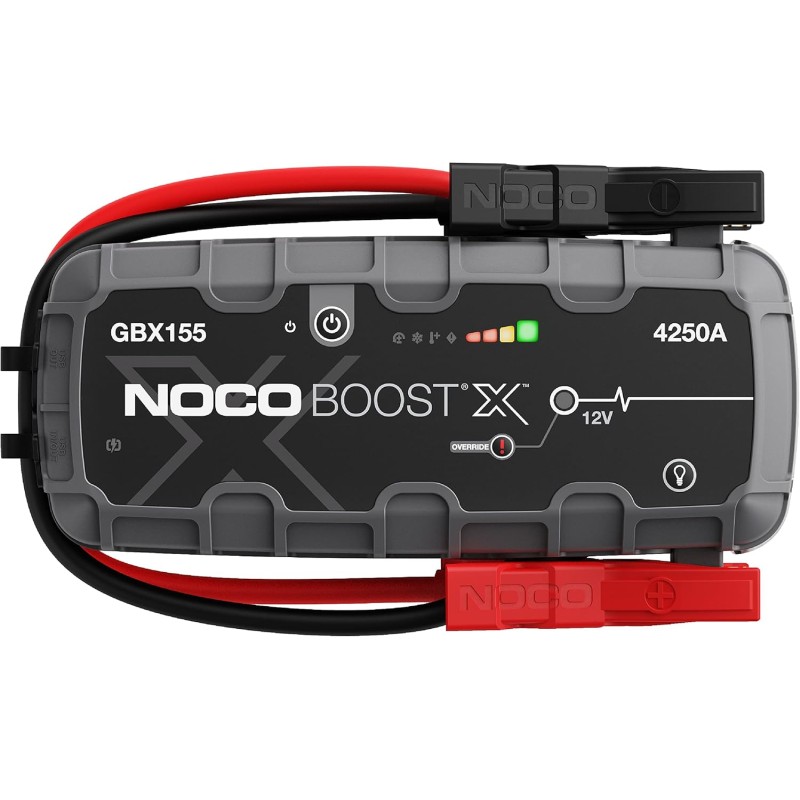 NOCO Boost X GBX155: 4250A UltraSafe Jump Starter Power Bank - 12V Lithium Jump Starter & Starter Cable - Portable Booster for Petrol Engines up to 10.0 L & Diesel up to 8.0 L