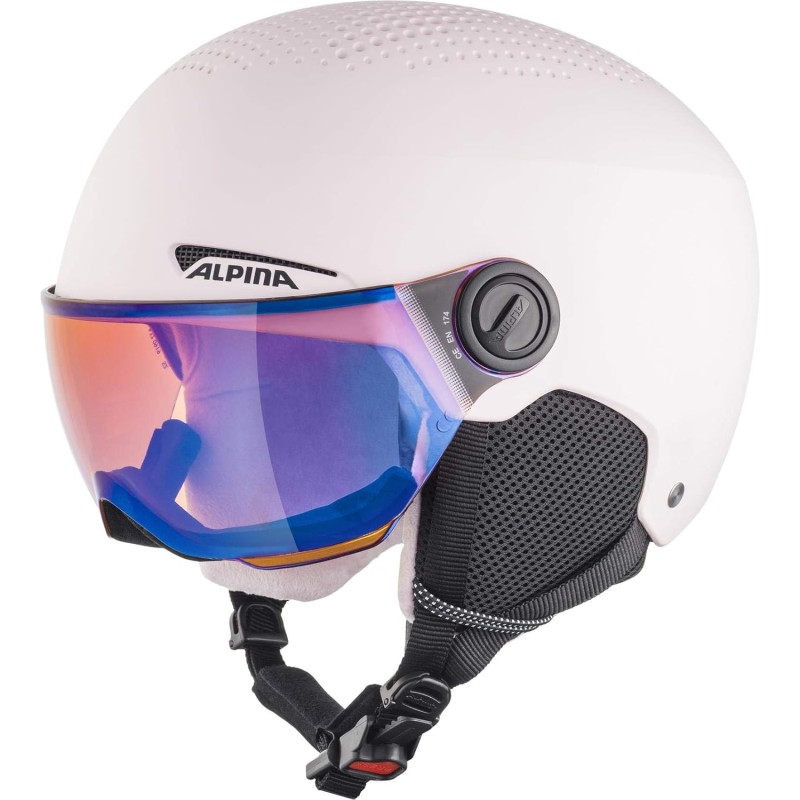ALPINA ZUPO Visor Q-Lite – High-Quality, Lightweight & Safe Ski Helmet with Contrast Enhancing Visor for Children