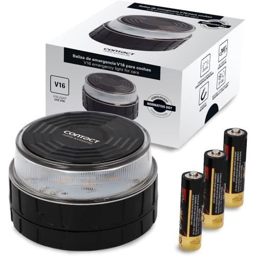 Ksix Emergency Light V16 For Cars Sos Alert Contact One Size