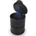 Car LED Ashtray with Lid and LED Light for Cup Holder, Car Ashtray, Portable Cylinder Travel Ashtray with Blue LED Light Indicator for Car, Vehicle, Truck