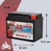 Cartec YB4L-B Motorcycle Battery, 4Ah 56A, Gel Technology, Motorcycle Starter Battery, OEM Quality, Cycle-Resistant, Storage-Free, Maintenance-Free