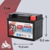 Cartec Motorcycle battery YTX4L-BS, 4Ah, 70A, gel technology motorcycle starter battery, OEM quality, cycle-resistant, storage-free, maintenance-free