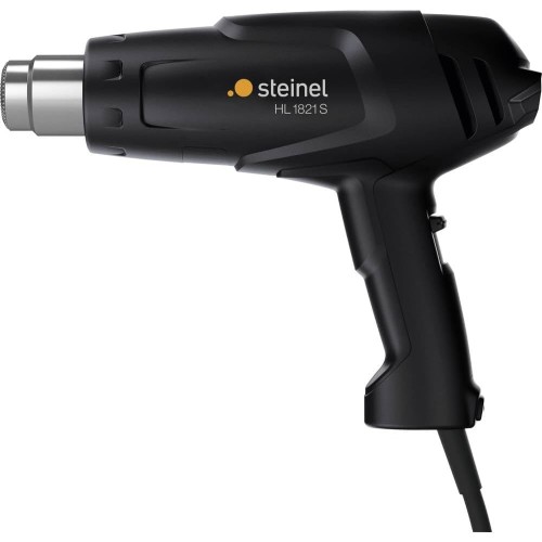 Steinel 68929 Heat Gun HL 1821 S Black, 1800 W Hot Air Dryer, 500°C, 2-Stage Fan, Thermal Fuse, 2.2 m Cable
