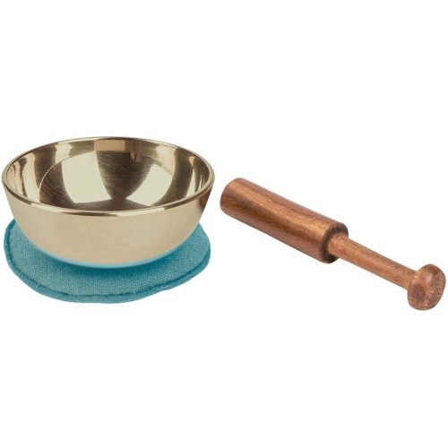 moses. Omm for You Mini Singing Bowl Small Singing Bowl with Wooden Striker and Cushion Cast Metal in Gift Box