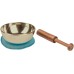 moses. Omm for You Mini Singing Bowl Small Singing Bowl with Wooden Striker and Cushion Cast Metal in Gift Box