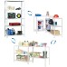 Simonrack Advantage Heavy Duty Shelving Unit 180 x 80 x 30 cm Metal Shelving Basement Shelf Bending 75 kg 5 Shelves White