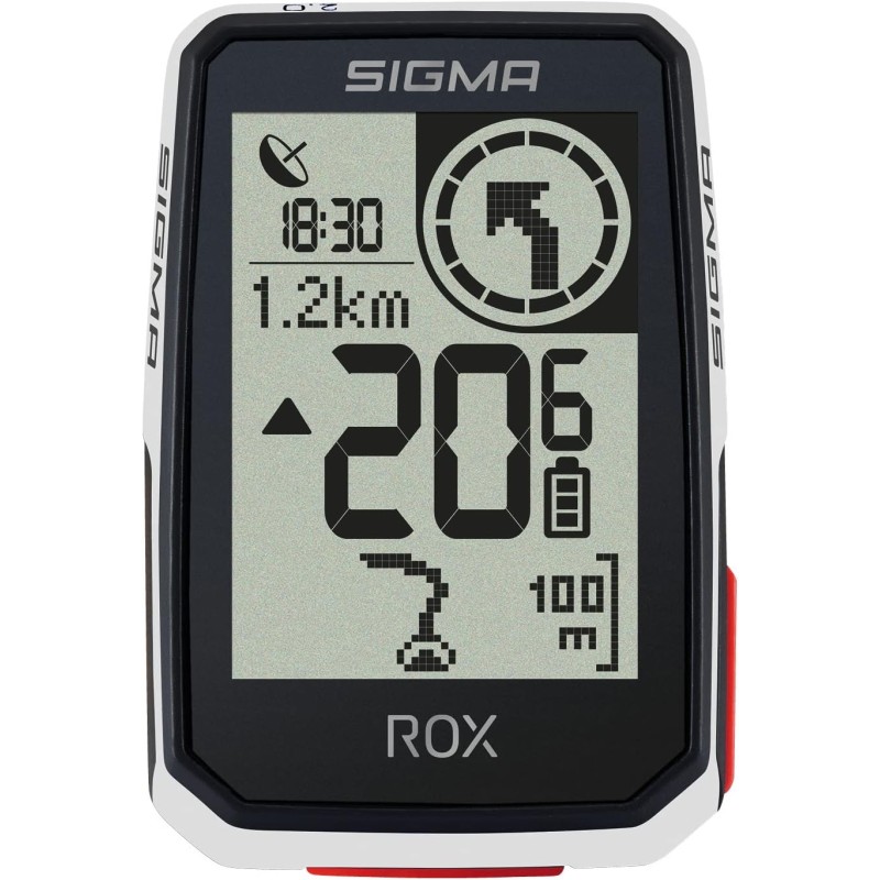 SIGMA Sport Rox 2.0 Bicycle Computer White One Size