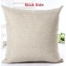 COWORK Set of 4 Cushion Covers, Cotton Linen Throw Cushion Covers Decorative Square Sofa Cushion Cover for Home Decor Favour, 45 x 45 cm with Invisible Zip (Style 18)