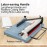 VEVOR Paper Cutter 44cm A4 Cutter Ruler Cutter Safety Release Max Cutting Thickness 3.5cm Steel Paper Trimmer for Paper Photo