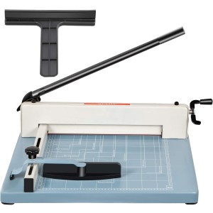 VEVOR Paper Cutter 44cm A4 Cutter Ruler Cutter Safety Release Max Cutting Thickness 3.5cm Steel Paper Trimmer for Paper Photo