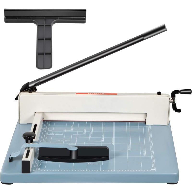 VEVOR Paper Cutter 44cm A4 Cutter Ruler Cutter Safety Release Max Cutting Thickness 3.5cm Steel Paper Trimmer for Paper Photo