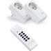 conecto Remote Control Socket Set (2 x Radio Sockets, 1 x Remote Control), Indoor, White