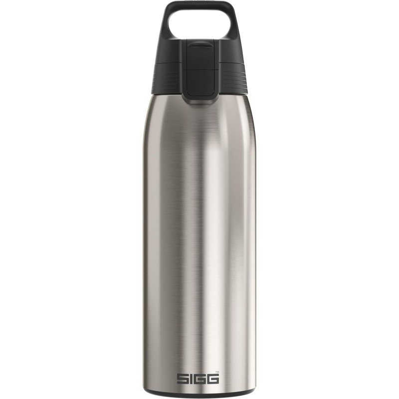 SIGG Stainless Steel Drinking Bottle, Shield ONE, Suitable for Carbonated Drinks, Leak-Proof, Feather-Light, BPA-Free, 0.75 L